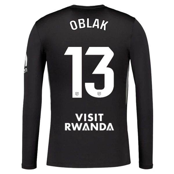 Dres Atlético Madrid Jan Oblak 13 Golmanski 2025/26 Dugi Rukav Crno