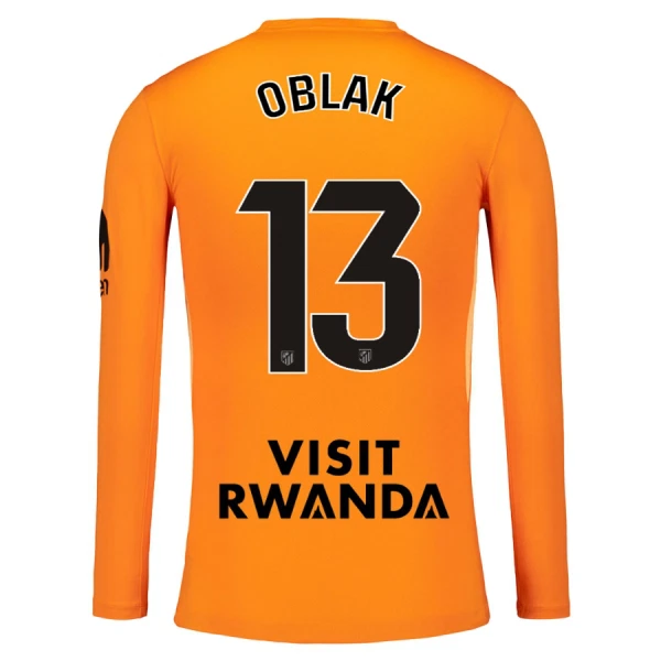 Dres Atlético Madrid Jan Oblak 13 Golmanski 2025/26 Dugi Rukav Naranča Dres Atlético Madrid Jan Oblak 13 Golmanski 2025/26 Dugi Rukav Naranča