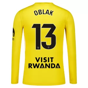 Dres Atlético Madrid Jan Oblak 13 Golmanski 2025/26 Dugi Rukav Žuti Dres Atlético Madrid Jan Oblak 13 Golmanski 2025/26 Dugi Rukav Žuti