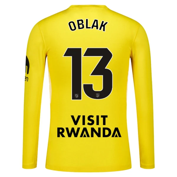 Dres Atlético Madrid Jan Oblak 13 Golmanski 2025/26 Dugi Rukav Žuti