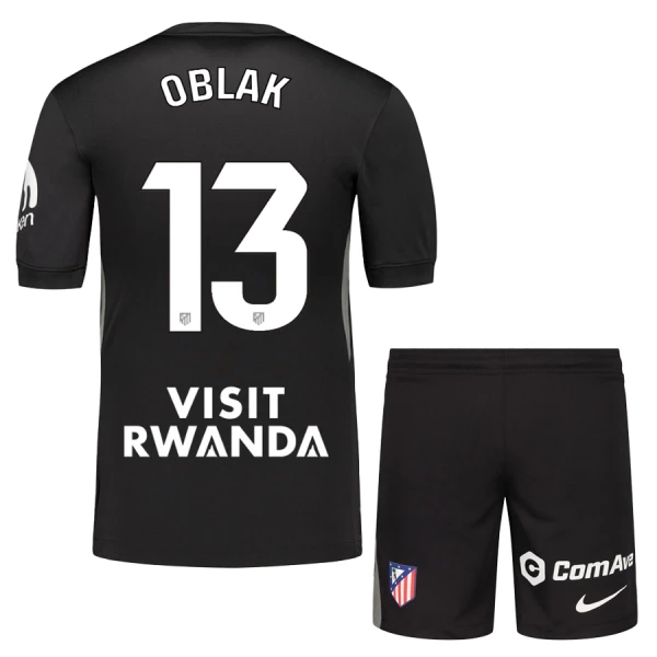 Dres Atlético Madrid Jan Oblak 13 Golmanski Dječji 2025/26 Crno