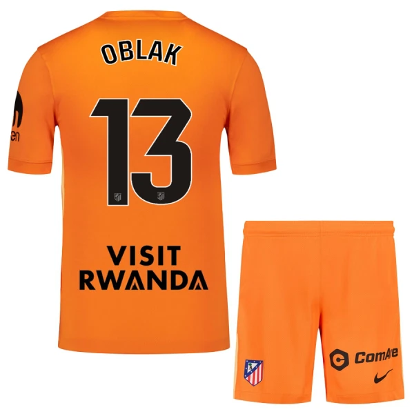 Dres Atlético Madrid Jan Oblak 13 Golmanski Dječji 2025/26 Naranča