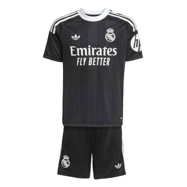 Dres Real Madrid Golmanski Dječji 2025/26 Crno