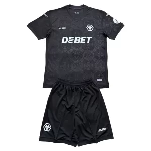 Dres Wolverhampton Wanderers Golmanski Dječji 2025/26 Crno