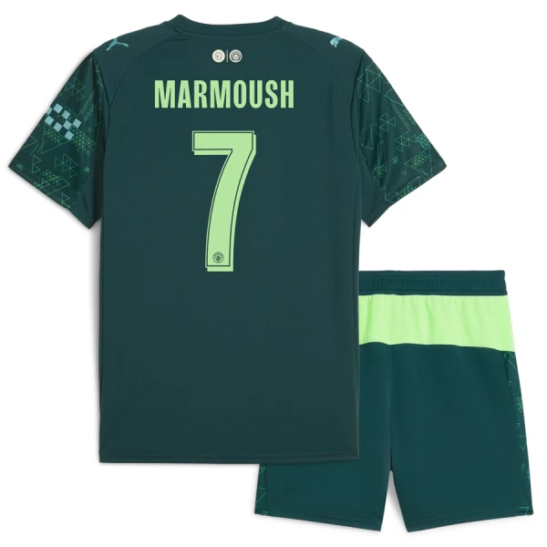 Dres Manchester City Marmoush 7 Dječji Četvrta EA Sport 2025/26 Dres Manchester City Marmoush 7 Dječji Četvrta EA Sport 2025/26