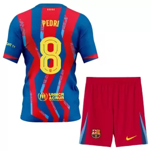 Dres FC Barcelona Pedri 8 Dječji Četvrta 2025/26