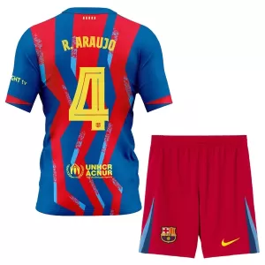 Dres FC Barcelona Ronald Araujo 4 Dječji Četvrta 2025/26