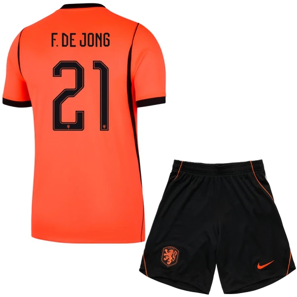 Dres Nizozemska Frenkie de Jong 21 Dječji Domaći SP 2026