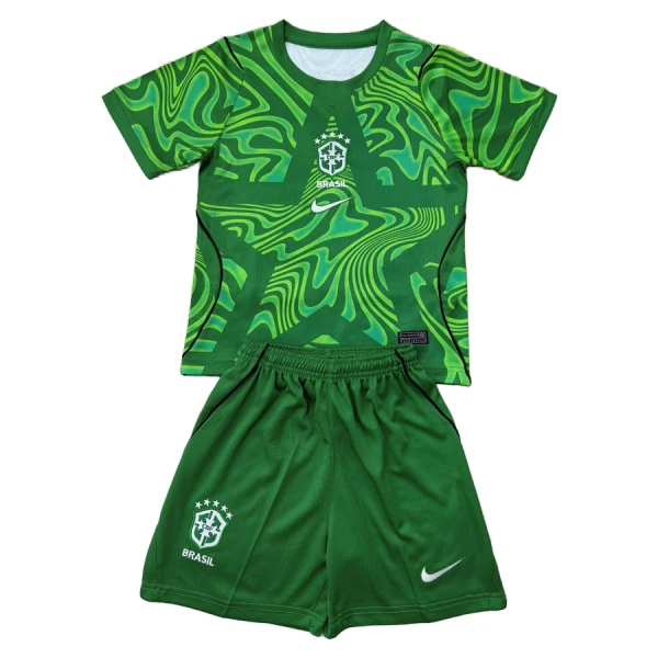 Dres Brazil Golmanski Dječji Domaći SP 2026 Zelena