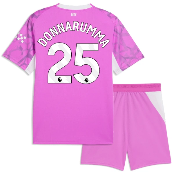 Dres Manchester City Gianluigi Donnarumma 25 Golmanski Dječji Gostujući 2026/27 Ružičasta Dres Manchester City Gianluigi Donnarumma 25 Golmanski Dječji Gostujući 2026/27 Ružičasta