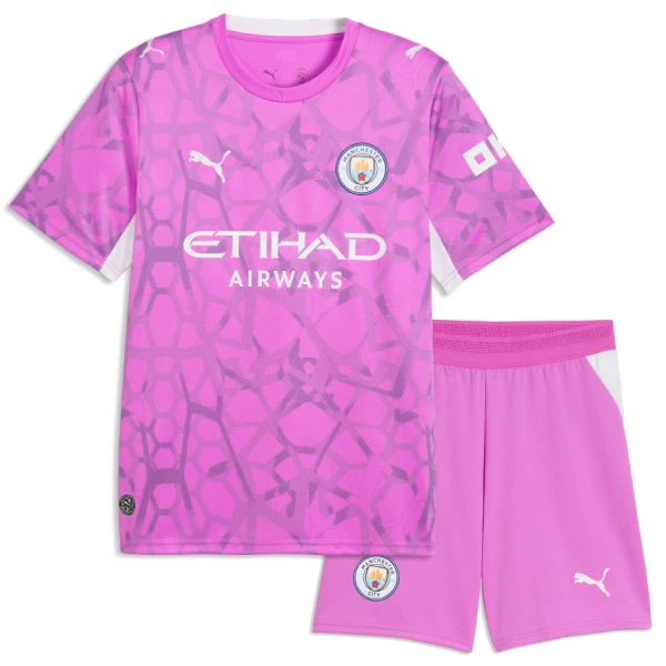 Dres Manchester City Golmanski Dječji Gostujući 2026/27 Ružičasta Dres Manchester City Golmanski Dječji Gostujući 2026/27 Ružičasta