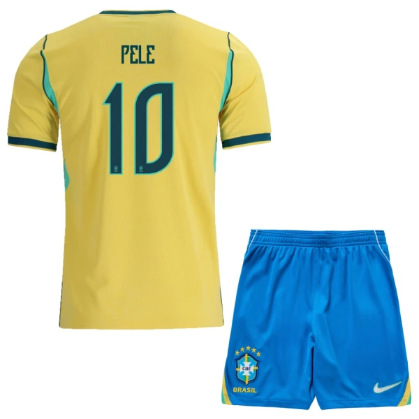 Dres Brazil Pele 10 Dječji Domaći SP 2026 Dres Brazil Pele 10 Dječji Domaći SP 2026