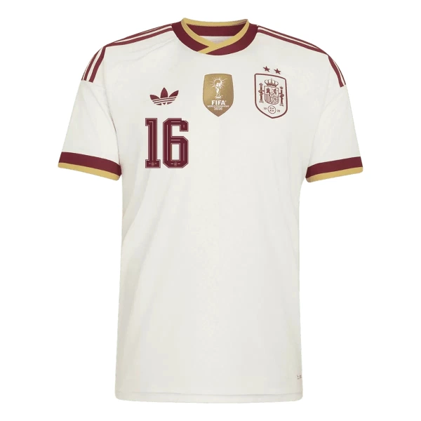 Dres Španjolska 2 Stars Rodrigo Hernández 16 Dječji Gostujući SP 2026