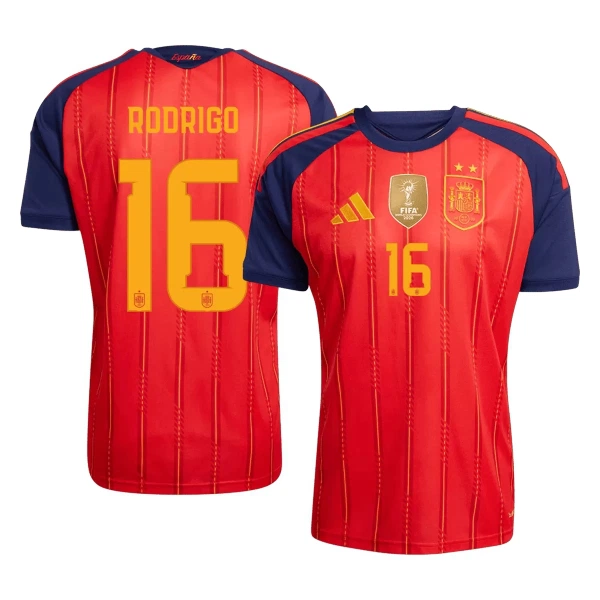 Dres Španjolska 2 Stars Rodrigo Hernández 16 Domaći SP 2026 Dres Španjolska 2 Stars Rodrigo Hernández 16 Domaći SP 2026