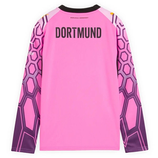 Dres Borussia Dortmund Golmanski Dječji Gostujući 2026/27 Dugi Rukav Ružičasta