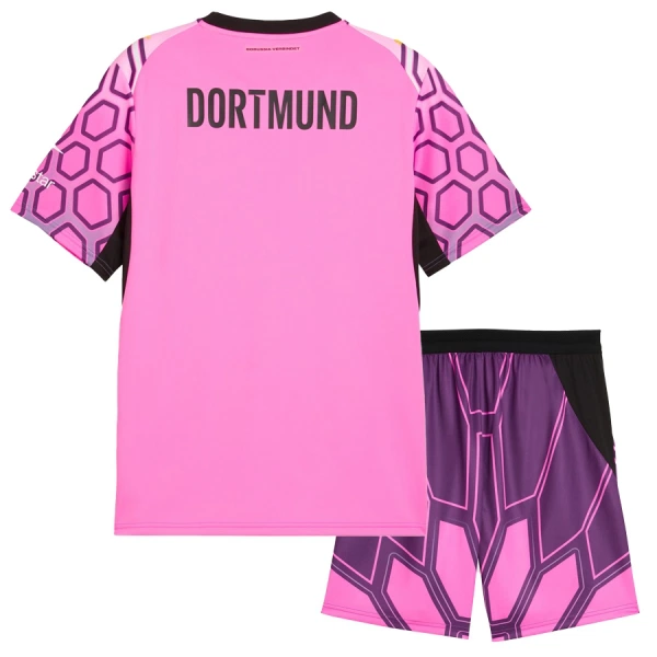 Dres Borussia Dortmund Golmanski Dječji Gostujući 2026/27 Ružičasta