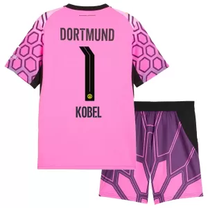 Dres Borussia Dortmund Kobel 1 Golmanski Dječji Gostujući 2026/27 Ružičasta