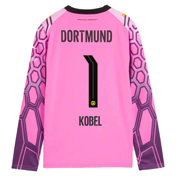 Dres Borussia Dortmund Kobel 1 Golmanski Gostujući 2026/27 Dugi Rukav Ružičasta Dres Borussia Dortmund Kobel 1 Golmanski Gostujući 2026/27 Dugi Rukav Ružičasta