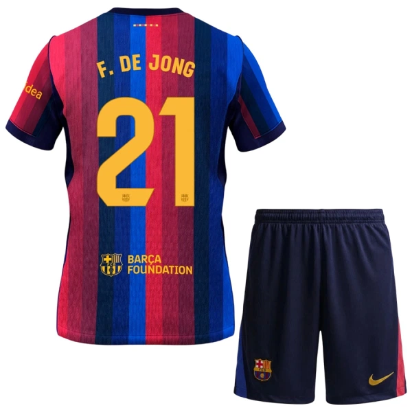 Dres FC Barcelona Frenkie de Jong 21 Dječji Domaći 2026/27 Dres FC Barcelona Frenkie de Jong 21 Dječji Domaći 2026/27