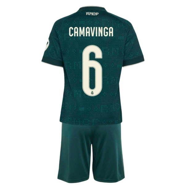 Dres Real Madrid Eduardo Camavinga 6 Dječji Gostujući 2026/27 Dres Real Madrid Eduardo Camavinga 6 Dječji Gostujući 2026/27