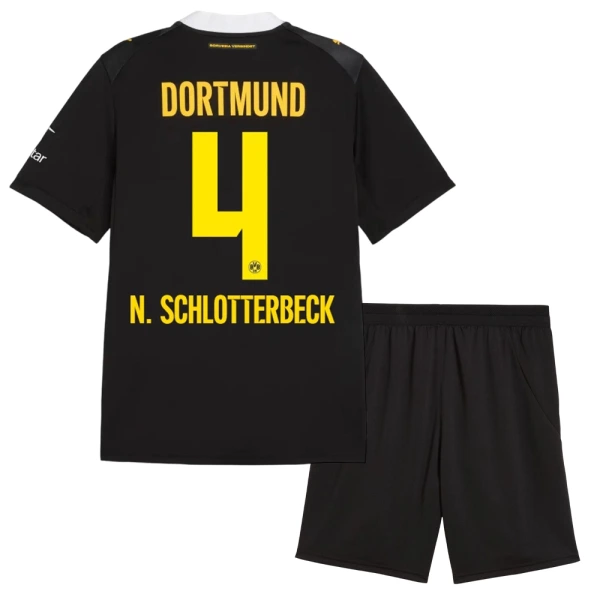 Dres Borussia Dortmund Nico Schlotterbeck 4 Dječji Gostujući 2026/27 Dres Borussia Dortmund Nico Schlotterbeck 4 Dječji Gostujući 2026/27