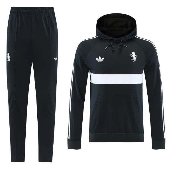 Juventus Komplet trenirke s kapuljačom 2026/27 Crno Juventus Komplet trenirke s kapuljačom 2026/27 Crno