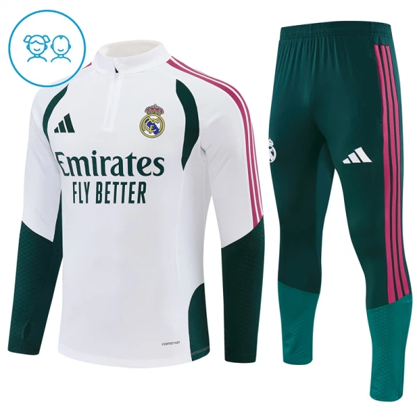 Real Madrid Komplet Trenirke za Treniranje Dječji 2026/27 Bijela Real Madrid Komplet Trenirke za Treniranje Dječji 2026/27 Bijela