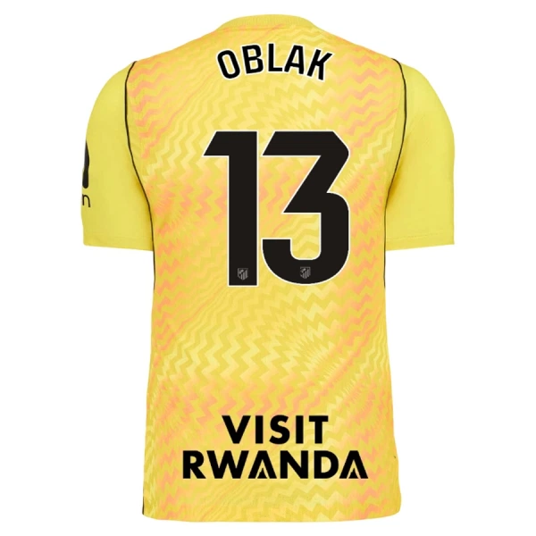 Dres Atlético Madrid Jan Oblak 13 Golmanski 2026/27 Žuti Dres Atlético Madrid Jan Oblak 13 Golmanski 2026/27 Žuti