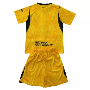 Dres FC Barcelona Golmanski Dječji Gostujući 2026/27 Žuti