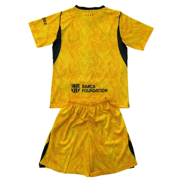 Dres FC Barcelona Golmanski Dječji Gostujući 2026/27 Žuti